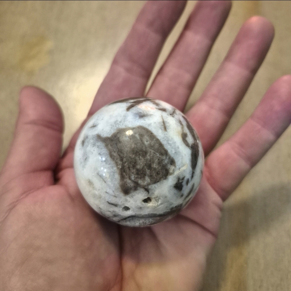 Natural Sphalerite Quartz Orb Sphere #1 - Picture 6 of 6